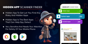 Hidden App Scanner Finder - Hidden App Detector - Spy App Finder - Anti Spyware - Find Hidden Apps