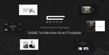 Mrittik - Architecture and Interior React Template
