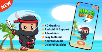 Ninja Fruit Sega Game Ready For Publish + Android Studio