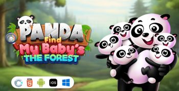 Panda Rescue My Baby - The Forest [ Construct 3 , HTML5 ]