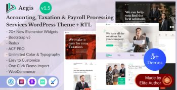 Aegis - Accounting, Taxation & Payroll Processing Services WordPress Theme