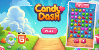 Candy Dash - HTML5 + MOBILE Game