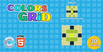 Colors Grid - HTML5 + MOBILE Game (Source Code)