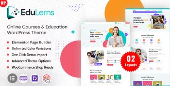 Edulerns  - Education Courses WordPress Theme