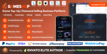 GameShop - Game Top-Up | Diamond and Coin Selling Business Platform