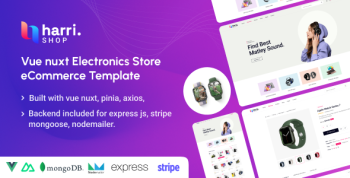 Harri – Electronics eCommerce Vue Nuxt 3 Template
