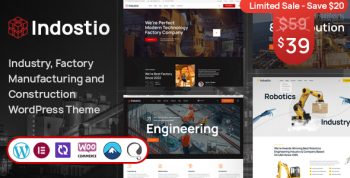 Indostio - Factory and Manufacturing WordPress Theme
