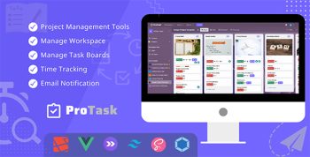 ProTask - A teamwork project management tool including time tracking