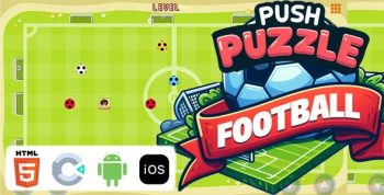 Push Puzzle Football - (HTML5|Construct 3) puzzle game