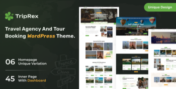 TripRex - Travel Agency and Tour Booking WordPress Theme