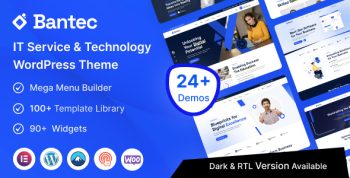 Bantec - IT Services & Technology WordPress Theme + RTL