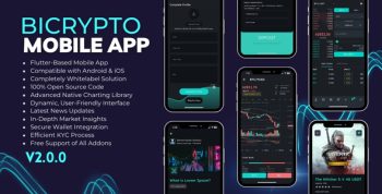 Bicrypto Mobile - Fully Native Flutter Mobile App for Bicrypto