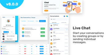 Chat - Laravel Chat App (Private + Group Chat) - Real time Chat