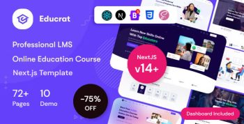 Educrat - Online Courses & Education NextJs Template