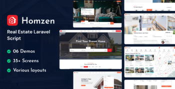 Homzen - Laravel Real Estate Agency Portal Multilingual