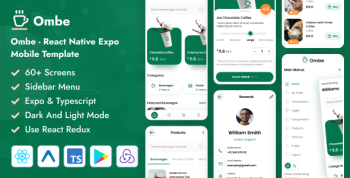 Ombe - React Native Expo eCommerce Mobile App Template