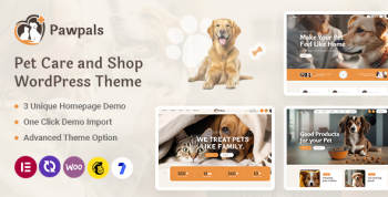 Pawpals - Pet Care & Pet Shop WordPress Theme