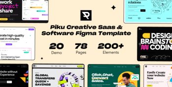 Piku - Creative Saas & Software Figma Template