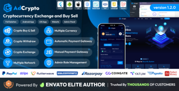 AdCrypto - Cryptocurrency Exchange and Buy Sell Full Solution
