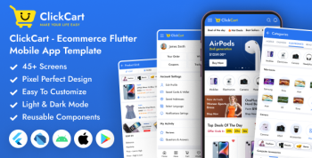 ClickCart - Flutter eCommerce Mobile App Template