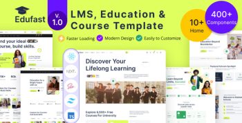 Edufast - LMS, Education & Course React Next JS Template