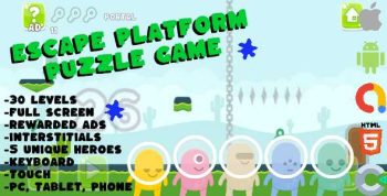 Escape Platform Puzzle Game - Construct 3, HTML5