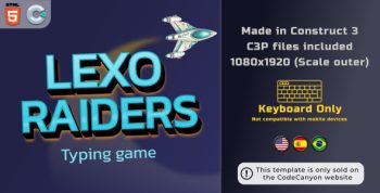 LexoRaiders - HTML5 Typing game