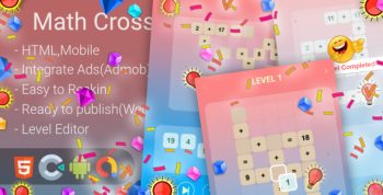 Math Cross Puzzle(Html5 + Construct 3 +Mobile)