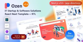 Ozen - IT Startup & Software Solutions React Nextjs 14 Template