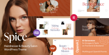 Spice - Beauty & Hair Salon WordPress Theme