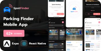 Spotfinder Parking | Booking React Native Expo App Template