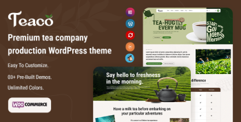 Teaco -  Tea Company & Organic Store WordPress Theme