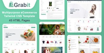 Grabit - Multipurpose eCommerce Tailwind CSS Template