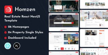 Homzen | Real Estate React NextJS Template