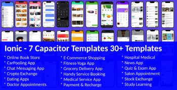 ionic 7 template bundle / ionic 7 starter / ionic 7 themes bundles / ionic 7 templates with 30+ apps