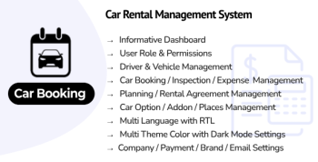 Car Booking SaaS : Car Rental Management System