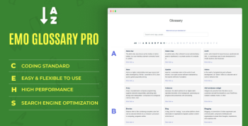 EMO Glossary Pro - WordPress Plugin