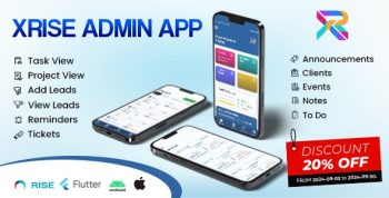 Xrise Admin/Staff Mobile App for Rise CRM