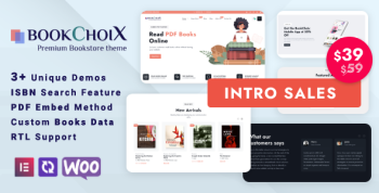 Choix - Bookstore Elementor WooCommerce WordPress Theme