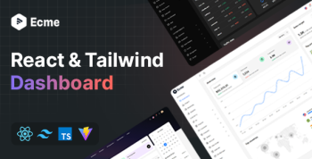 Ecme - React Tailwind Admin Template (React 18)