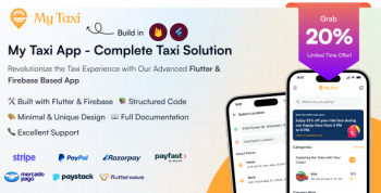 MyTaxi - Flutter Complete Taxi booking app | Complete cab Booking Solution | Uber Clone