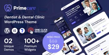 Primecare - Dentist & Dental Clinic WordPress Theme