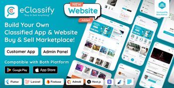 eClassify - Classified Buy and Sell Marketplace Flutter App with Laravel Admin Panel
