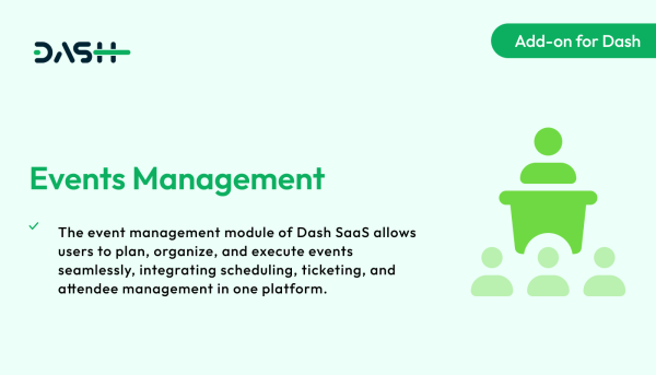 Events Management – Dash SaaS Add-on