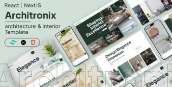 Architronix NextJS - Creative Interior Exterior Architecture Business Templates by Tailwind CSS