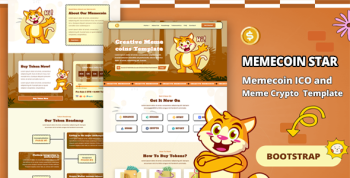 Memecoin Star - Meme coin ICO & Crypto Bootstrap Template