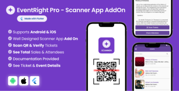 Scanner App for EventRight Pro Event Ticket Booking System