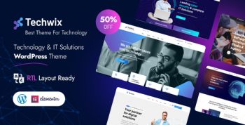 Techwix - Technology & IT Solutions WordPress Theme