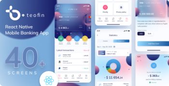 Teofin - Mobile Banking App | React Native CLI 0.70.6