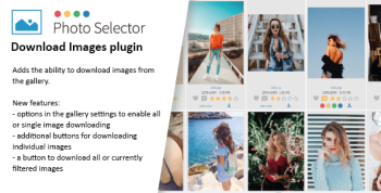 Download images plugin for Photo Selector